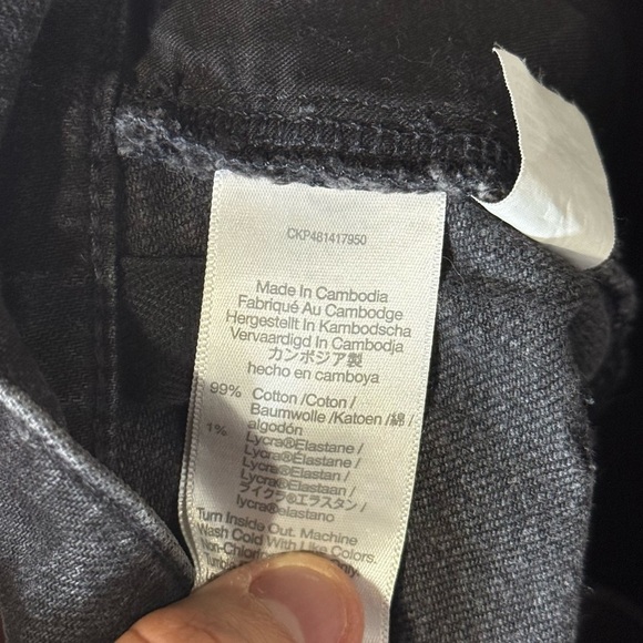 Madewell The ‘90s Straight Leg Jeans Black Size 30 High Rise Denim - Picture 9 of 9